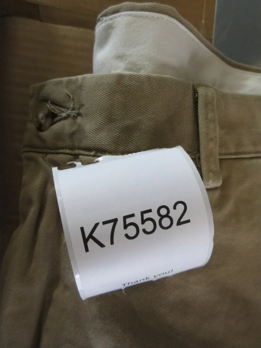 Polo Ralph Lauren Pants 44X32 Big Tan Chino Classic Fit Trousers Pony